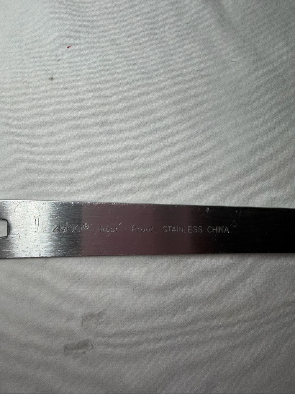 AMCO Black Slotted Turner Spatula with Stainless Steel Handle